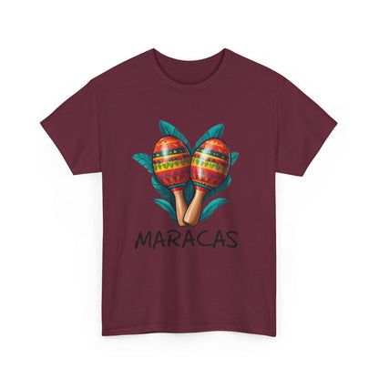 Stilvolles Maracas Instrument T - Shirt – Ideal für Musiker und Tänzer - TeeGerDesign - T - Shirt - Crew neck