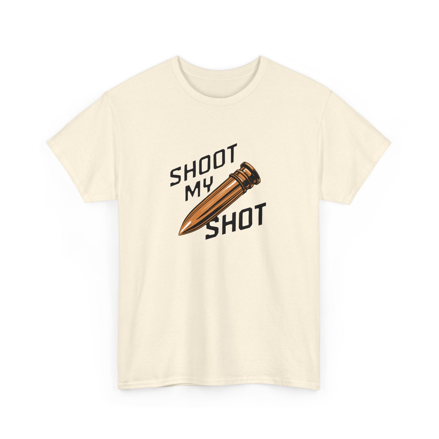 T - Shirt mit Patrone Shoot my Shot - TeeGerDesign - T - Shirt - Crew neck