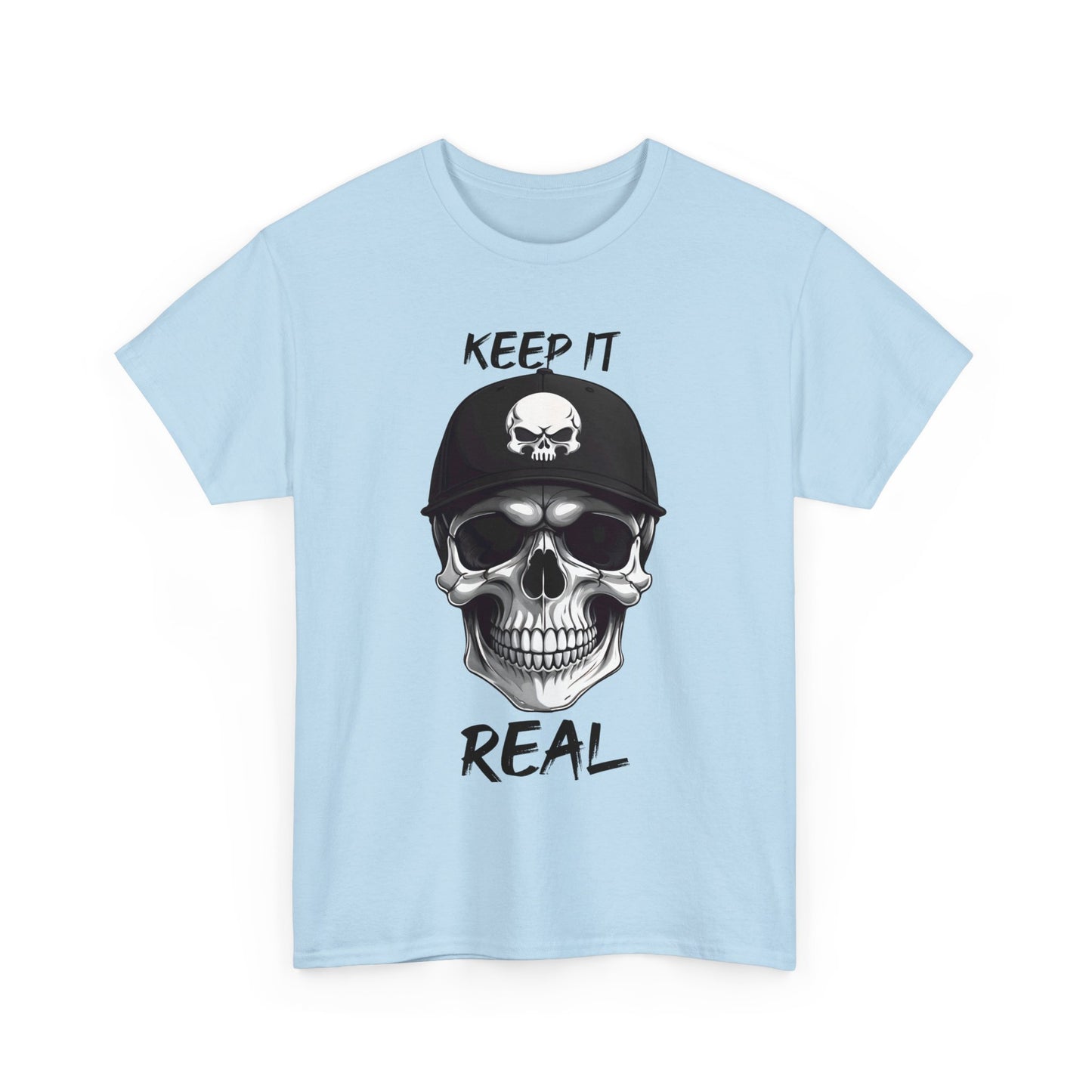 Keep It Real Skull Shirt - Trendy Totenkopf T - Shirts - TeeGerDesign - T - Shirt - Crew neck