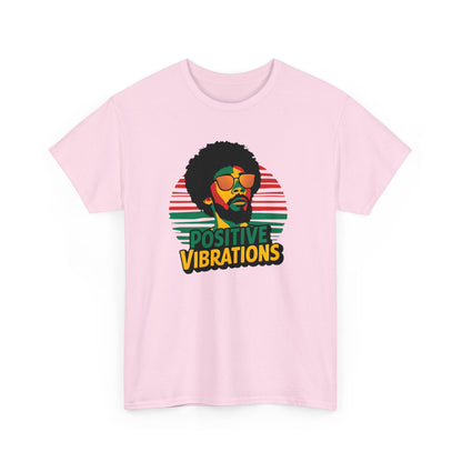 Reggae T - Shirt Positive Vibrations - TeeGerDesign - T - Shirt - Crew neck