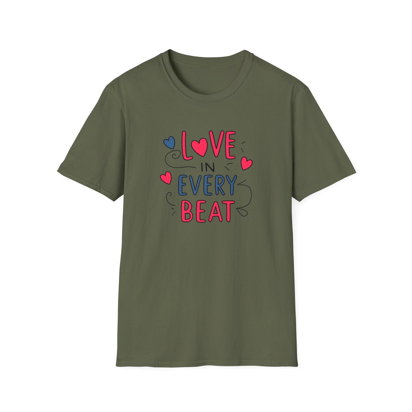 Love in every beat Tanzliebhaber T - Shirt - TeeGerDesign - T - Shirt - Cotton