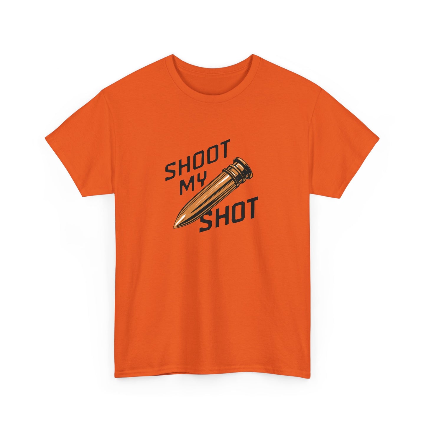 T - Shirt mit Patrone Shoot my Shot - TeeGerDesign - T - Shirt - Crew neck