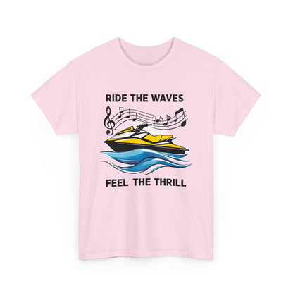 Ride the Waves T - Shirt mit Jetski Logo - TeeGerDesign - T - Shirt - Crew neck