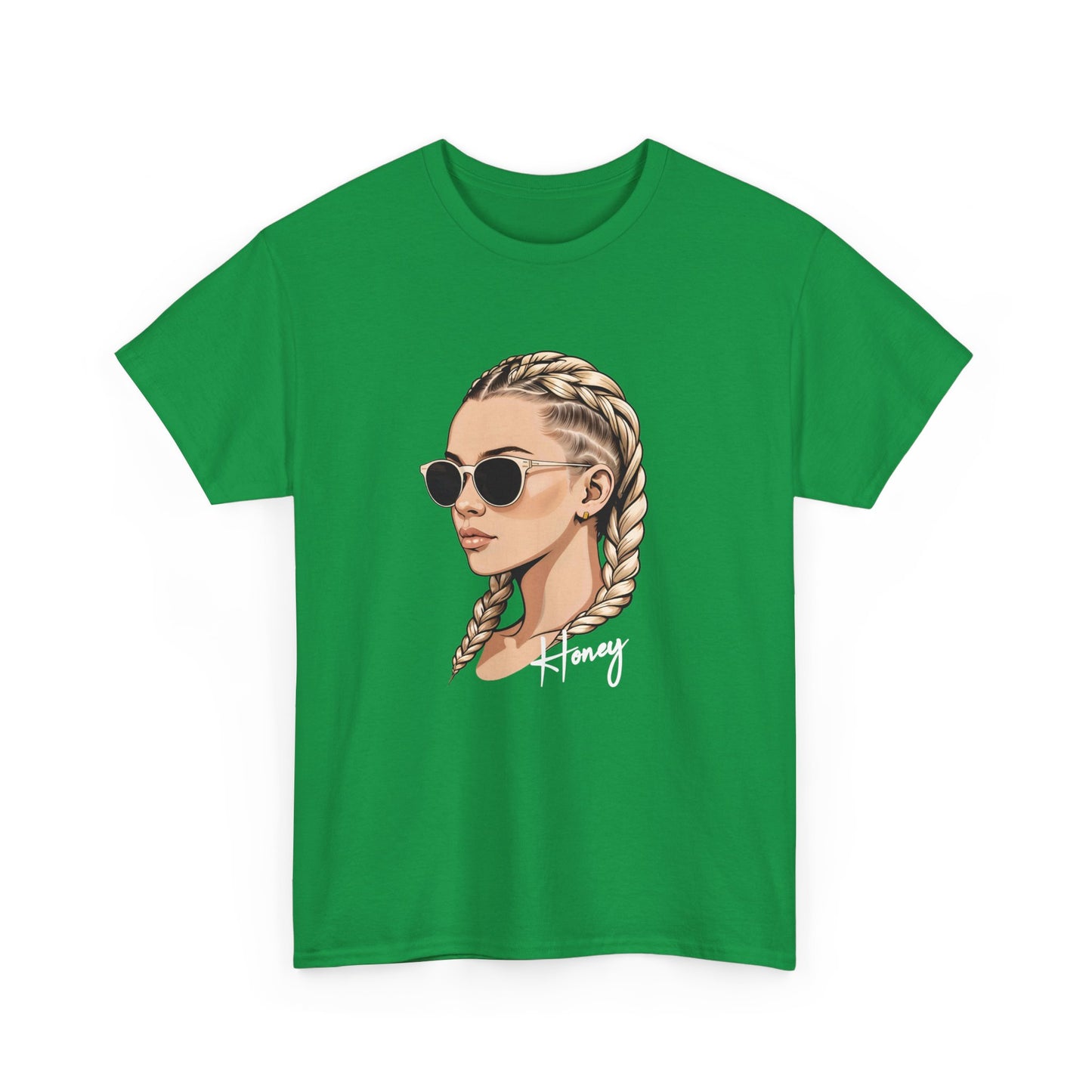 Honey T - Shirt mit Cornrow Dame - TeeGerDesign - T - Shirt - Crew neck