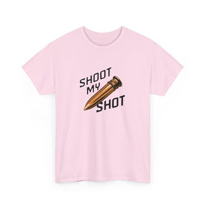 T - Shirt mit Patrone Shoot my Shot - TeeGerDesign - T - Shirt - Crew neck