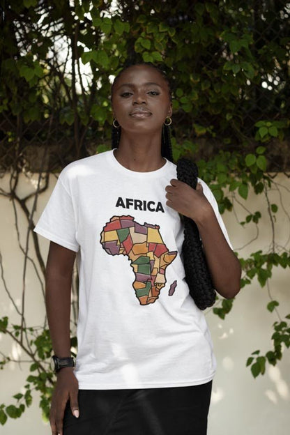 Afrika T - Shirt – Farbenfrohe und Traditionelle Muster - TeeGerDesign - T - Shirt - Crew neck