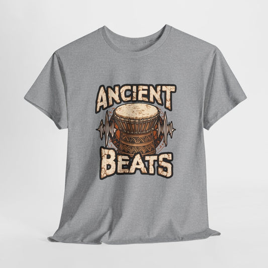 Ancient Beats T-Shirt – Tribal Trommel - TeeGerDesign - T-Shirt - Crew neck