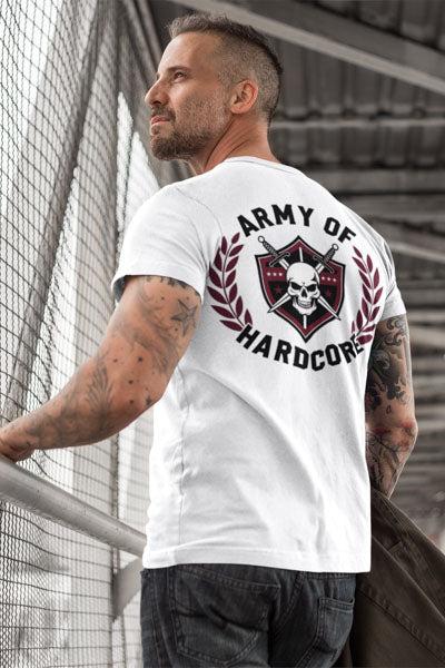 Army of Hardcore T - Shirt bedruckter Rücken - TeeGerDesign - T - Shirt - Cotton