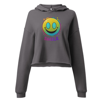 Bauchfreier Rave Smiley Hoodie - TeeGerDesign - Hoodie - Crew neck