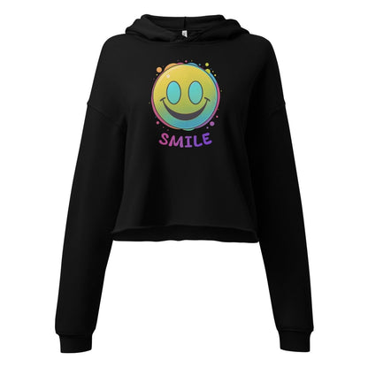 Bauchfreier Rave Smiley Hoodie - TeeGerDesign - Hoodie - Crew neck