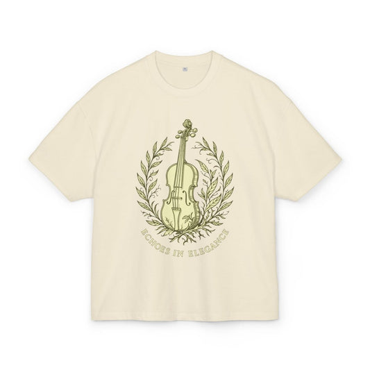 Becky TeeGer Echoes - Oversized Violin Frontprint Shirt - TeeGerDesign - T-Shirt - Botanica