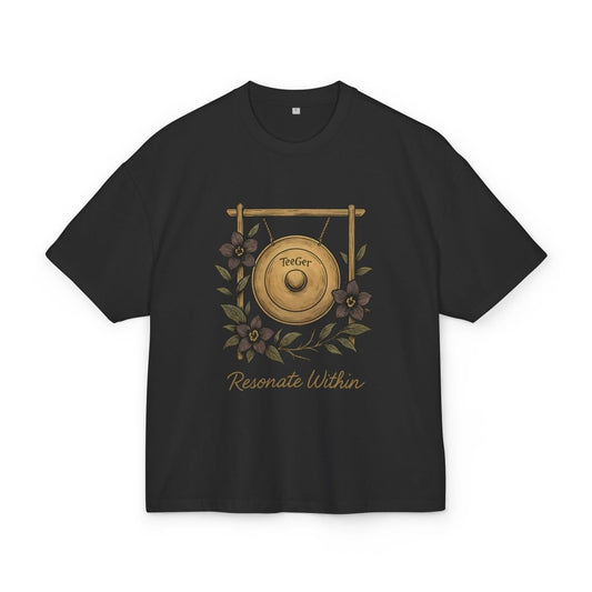 Becky TeeGer Resonance - Oversized Gong Frontprint Shirt - TeeGerDesign - T-Shirt - Botanica