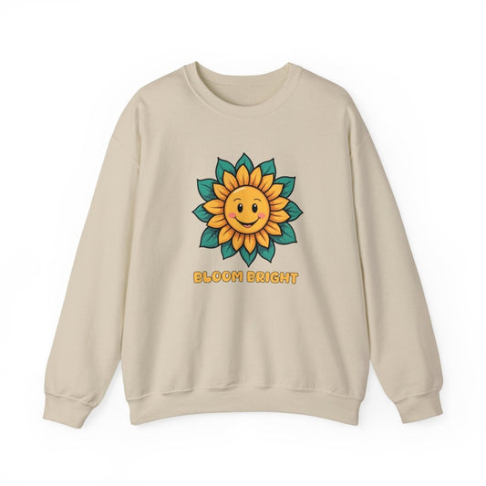 Bloom Bright Sonnenblumen Sweatshirt - TeeGerDesign - Sweatshirt - Crew neck