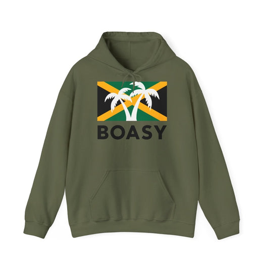 Boasy Hoodie mit Palmen Logo - Jamaikanische Flagge - TeeGerDesign - Hoodie - Dancehall