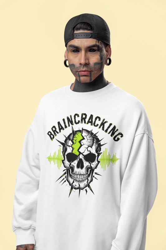 Braincracking Sweatshirt - TeeGerDesign - Sweatshirt - Crew neck