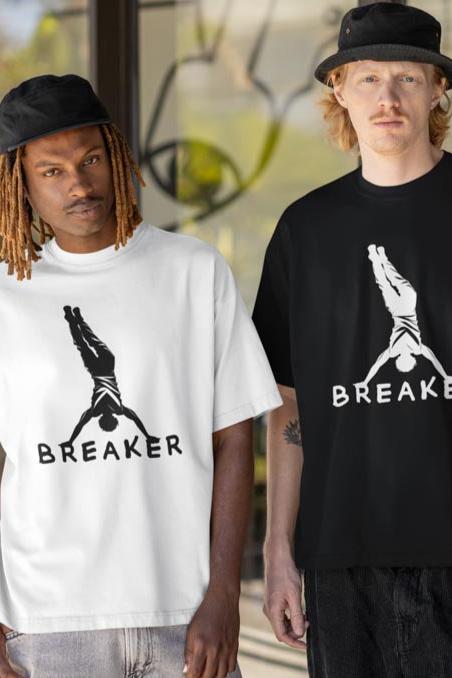 Breakdance 'Breaker' T-Shirt – Perfekte Hip - Hop und Streetwear - TeeGerDesign - T-Shirt - Crew neck