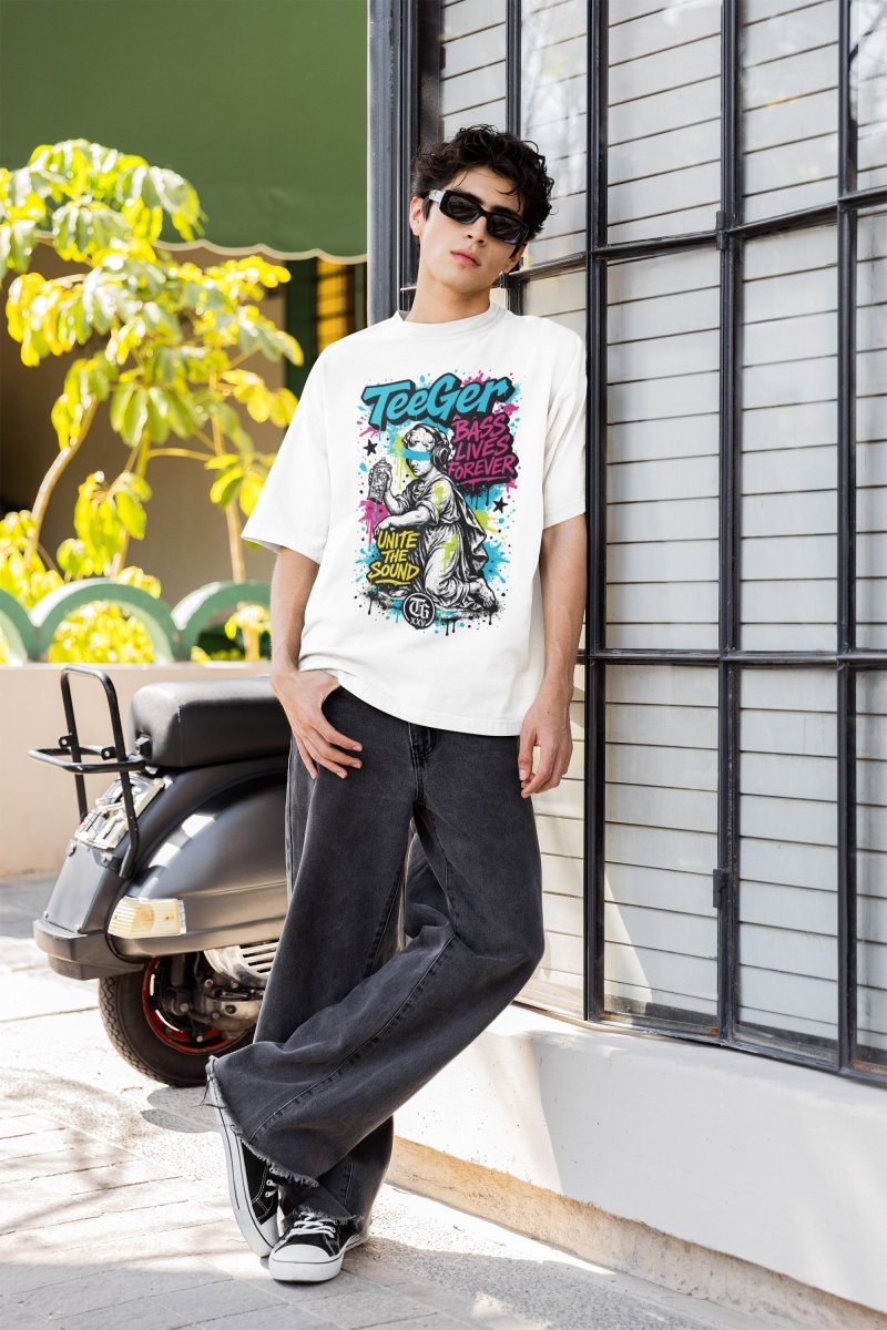 Brian TeeGer Bass Lives - Oversized Street Sound Frontprint Shirt - TeeGerDesign - T-Shirt - BY163
