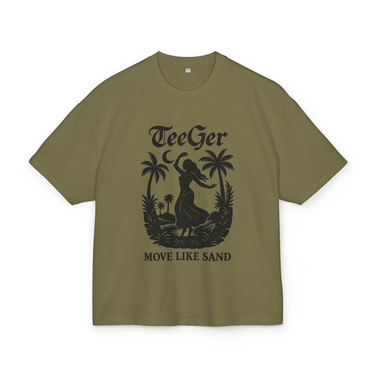 Claire TeeGer Sand Flow - Oversized Island Dance Frontprint Shirt - TeeGerDesign - T-Shirt - BY163