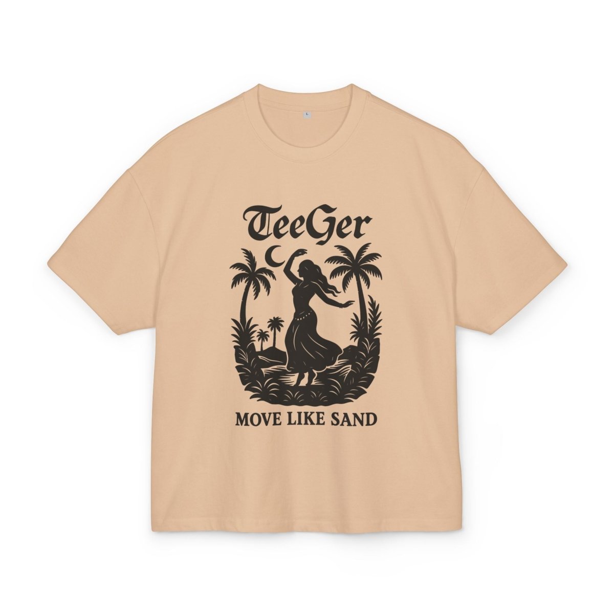 Claire TeeGer Sand Flow - Oversized Island Dance Frontprint Shirt - TeeGerDesign - T-Shirt - BY163