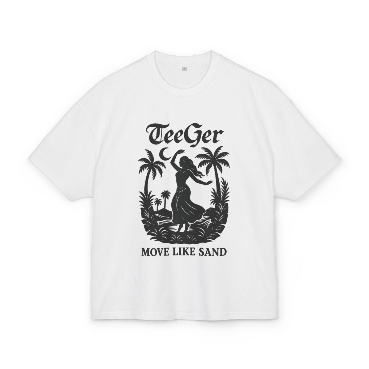 Claire TeeGer Sand Flow - Oversized Island Dance Frontprint Shirt - TeeGerDesign - T-Shirt - BY163