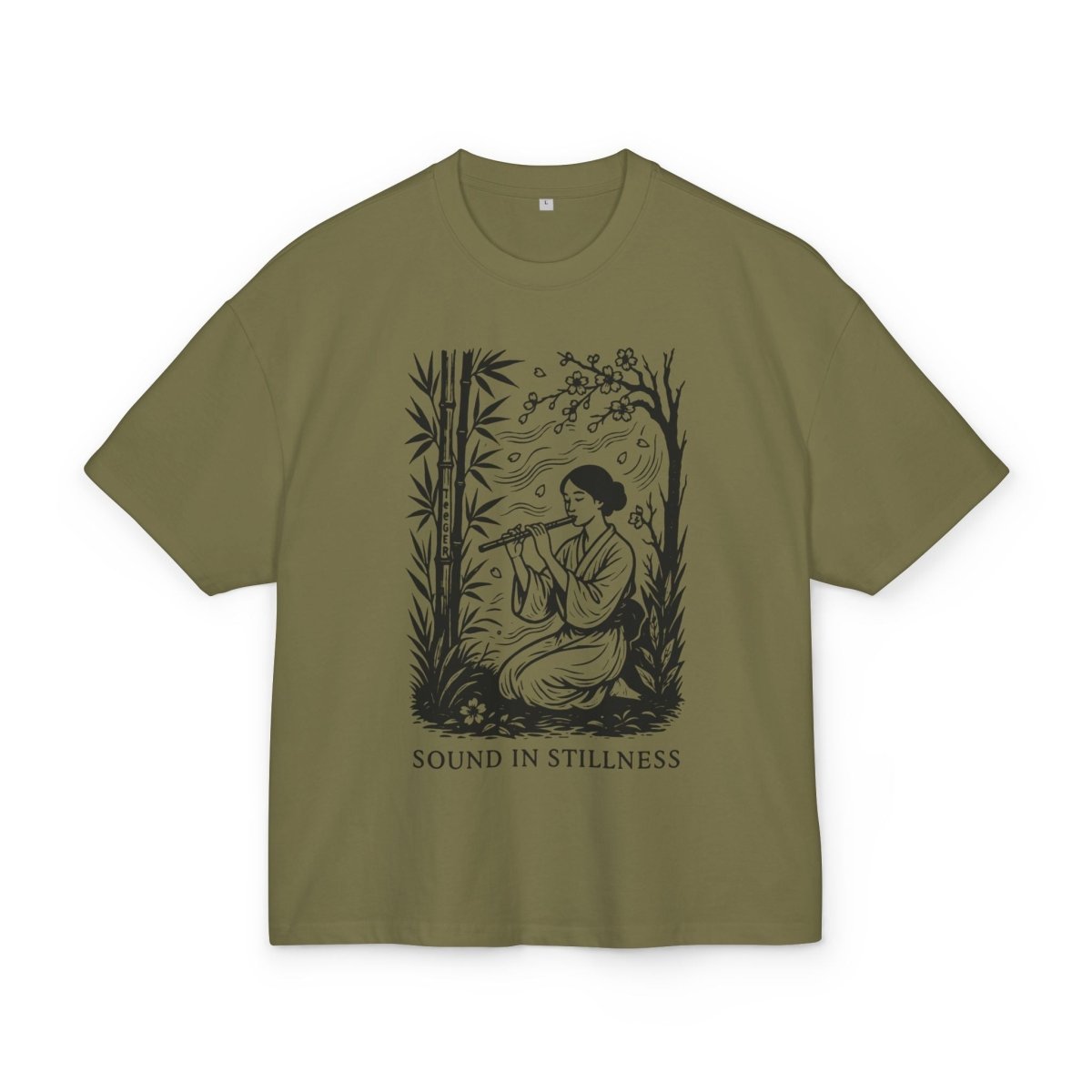 Claire TeeGer Still Sound - Oversized Bamboo Garden Frontprint Shirt - TeeGerDesign - T-Shirt - BY163