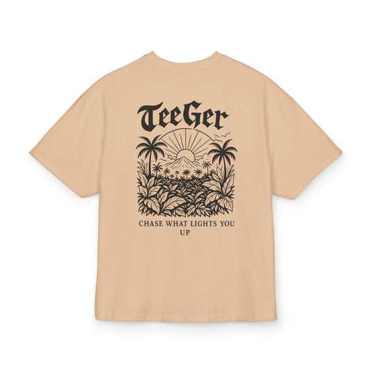 Claire TeeGer Tropic Sun - Oversized Backprint Statement - Shirt - TeeGerDesign - T-Shirt - Backprint