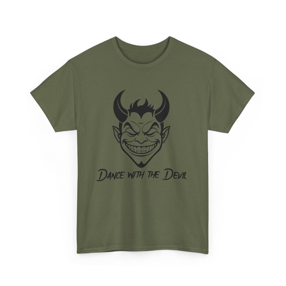 Dance with the Devil T - Shirt - Bold & Edgy Devil Design - TeeGerDesign - T - Shirt - Crew neck