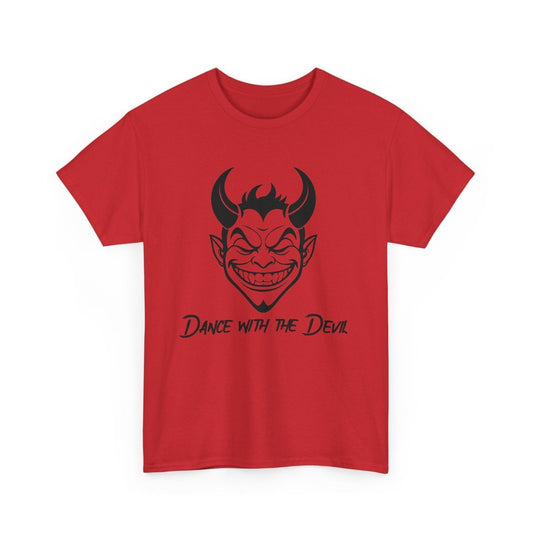 Dance with the Devil T - Shirt - Bold & Edgy Devil Design - TeeGerDesign - T - Shirt - Crew neck