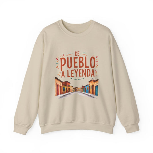 De Pueblo a Leyenda Pullover - TeeGerDesign - Sweatshirt - Crew neck