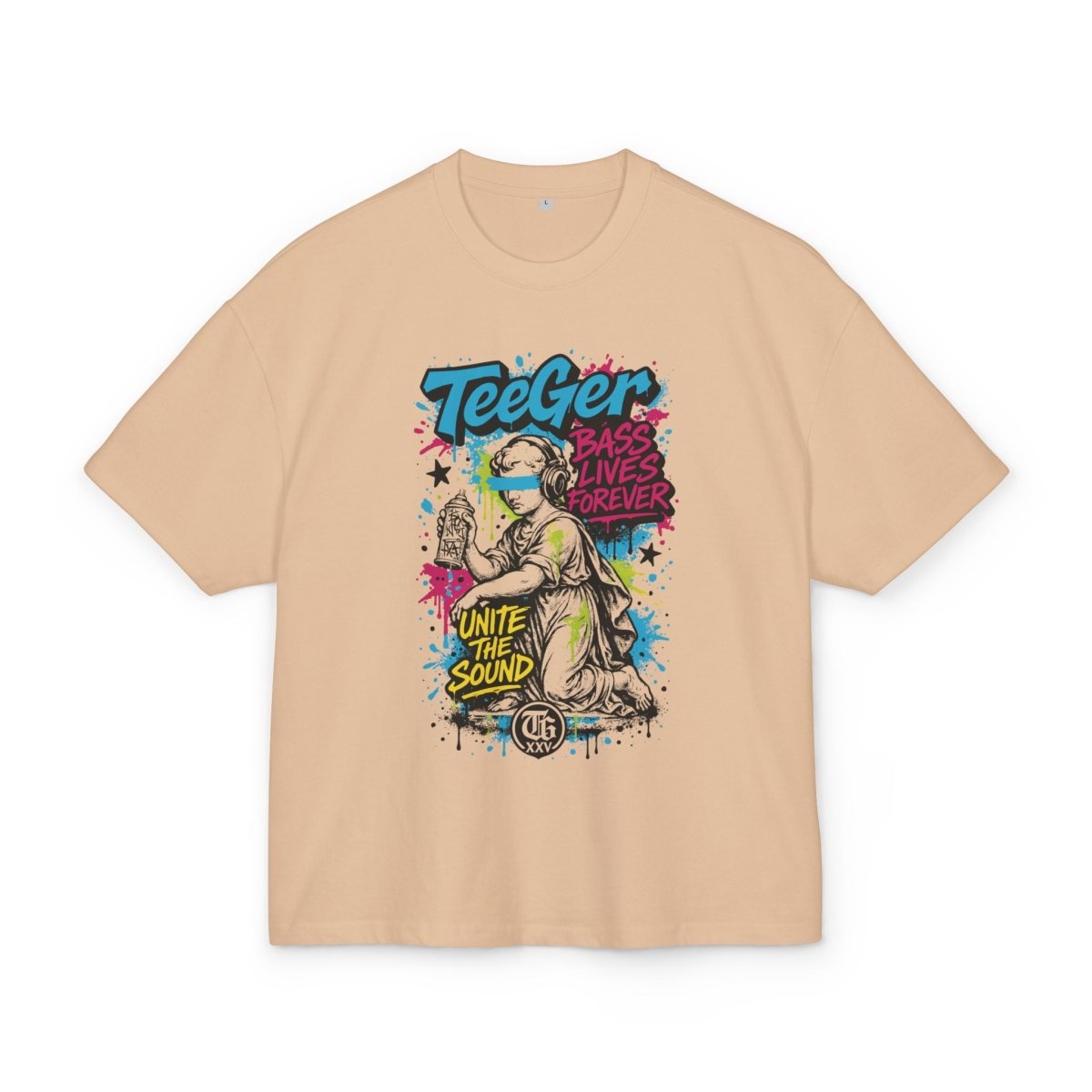 Dina TeeGer Bass Lives - Oversized Street Sound Frontprint Shirt - TeeGerDesign - T-Shirt - BY163