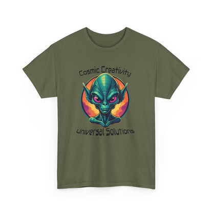 Einzigartiges Cosmic Alien T - Shirt - TeeGerDesign - T - Shirt - Crew neck