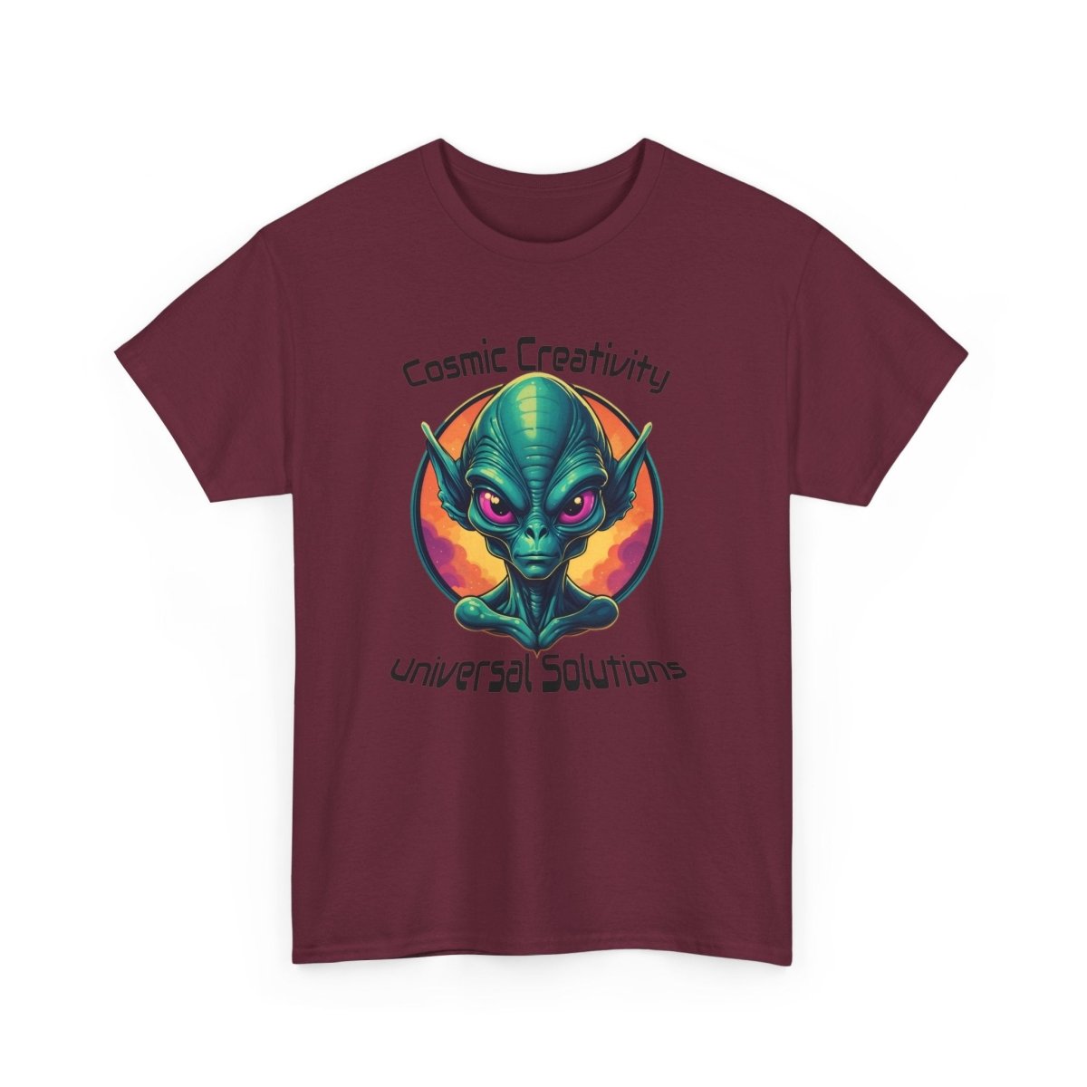 Einzigartiges Cosmic Alien T - Shirt - TeeGerDesign - T - Shirt - Crew neck