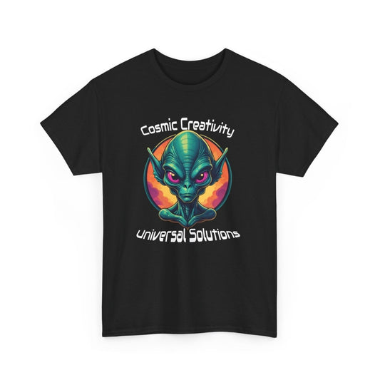 Einzigartiges Cosmic Alien T - Shirt - TeeGerDesign - T - Shirt - Crew neck