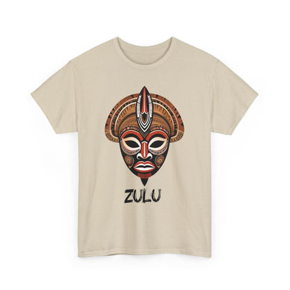 Einzigartiges T - Shirt mit Zulu Maske - TeeGerDesign - T - Shirt - Crew neck