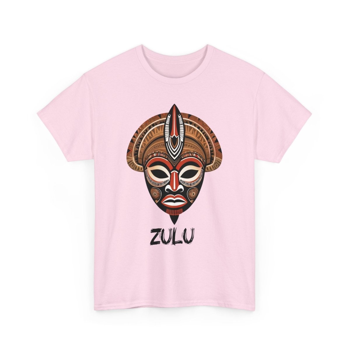 Einzigartiges T - Shirt mit Zulu Maske - TeeGerDesign - T - Shirt - Crew neck