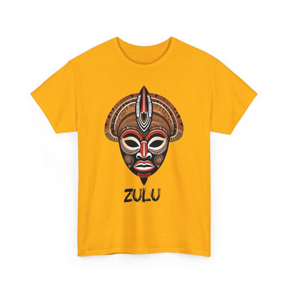 Einzigartiges T - Shirt mit Zulu Maske - TeeGerDesign - T - Shirt - Crew neck