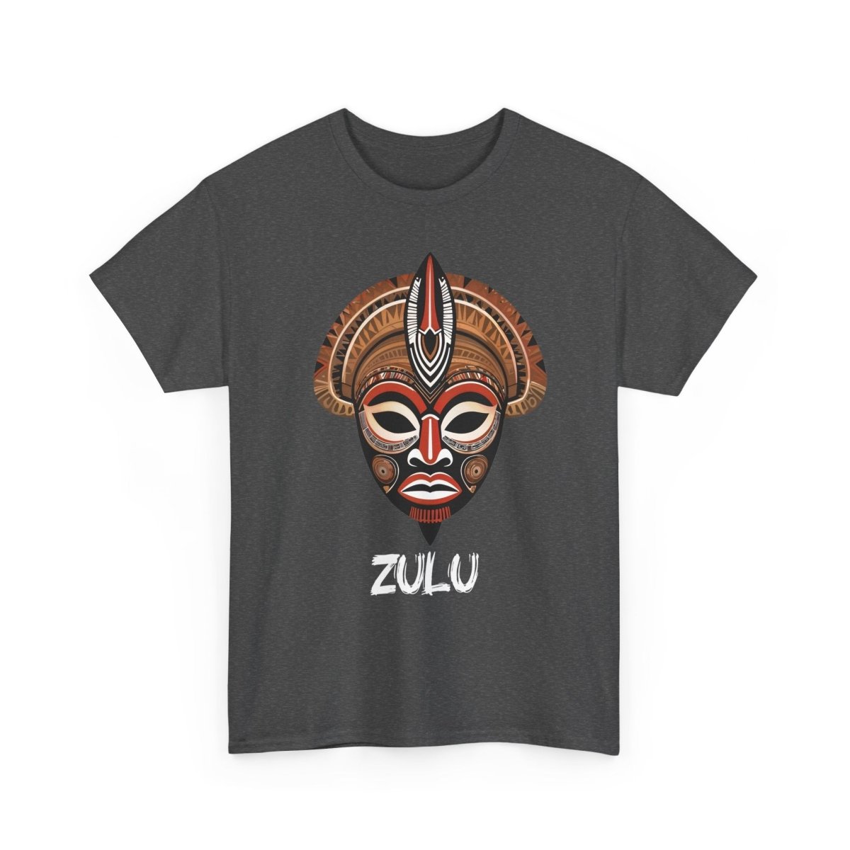 Einzigartiges T - Shirt mit Zulu Maske - TeeGerDesign - T - Shirt - Crew neck