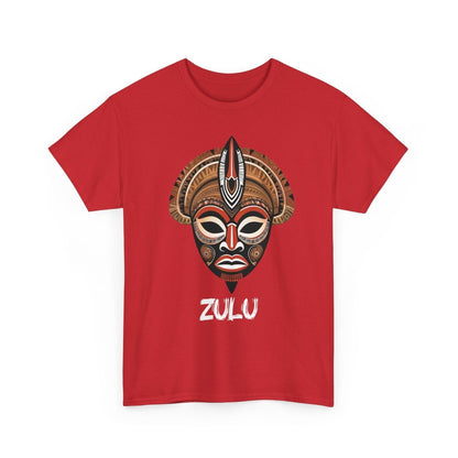 Einzigartiges T - Shirt mit Zulu Maske - TeeGerDesign - T - Shirt - Crew neck