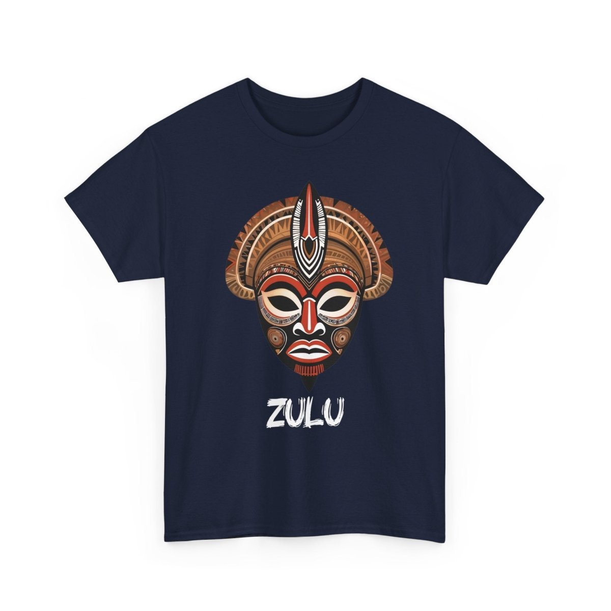 Einzigartiges T - Shirt mit Zulu Maske - TeeGerDesign - T - Shirt - Crew neck