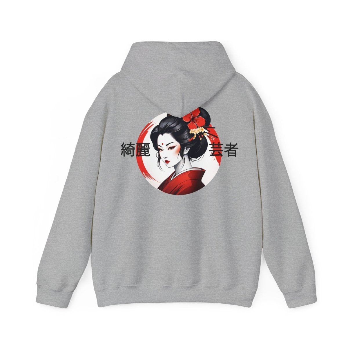 Eleganter Hoodie mit Geisha - Design – Stilvolle Streetwear - TeeGerDesign - Hoodie - DTG