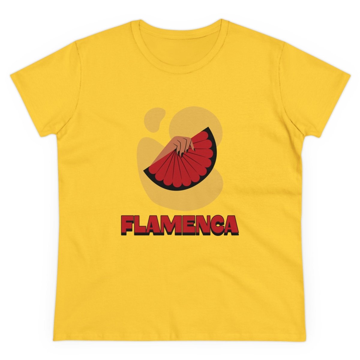 Elegantes Flamenco Fan T-Shirt - TeeGerDesign - T-Shirt - Cotton