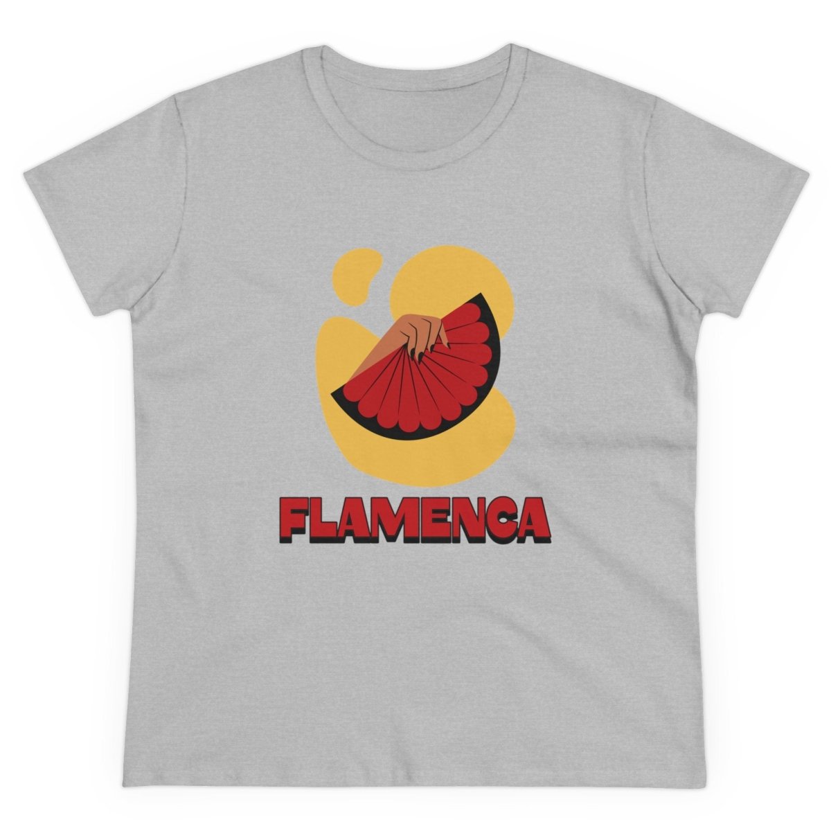 Elegantes Flamenco Fan T-Shirt - TeeGerDesign - T-Shirt - Cotton