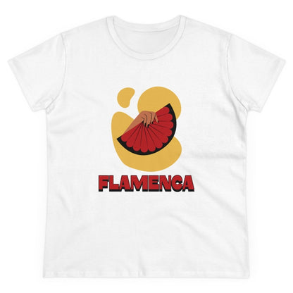 Elegantes Flamenco Fan T-Shirt - TeeGerDesign - T-Shirt - Cotton