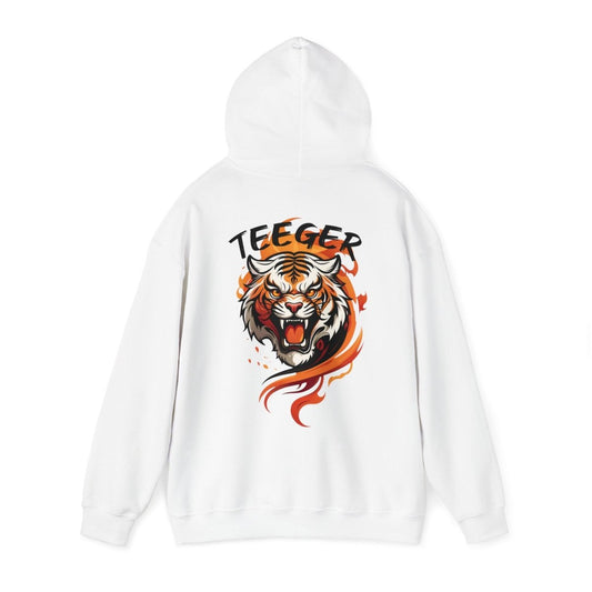 Flammen Tiger TeeGer Hoodie - TeeGerDesign - Hoodie - Brand