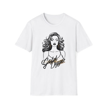 Gold Digger T - Shirt mit Frauenmotiv - TeeGerDesign - T - Shirt - Cotton