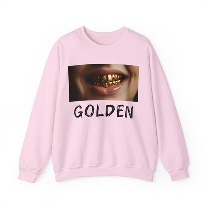 Golden Grill Sweatshirt – Luxurious Style & Unique Design - TeeGerDesign - Sweatshirt - Crew neck