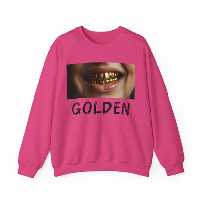 Golden Grill Sweatshirt – Luxurious Style & Unique Design - TeeGerDesign - Sweatshirt - Crew neck