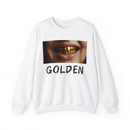 Golden Grill Sweatshirt – Luxurious Style & Unique Design - TeeGerDesign - Sweatshirt - Crew neck