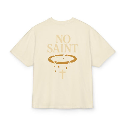 Henry TeeGer No Saint - Oversized Halo Backprint Shirt - TeeGerDesign - T-Shirt - Backprint