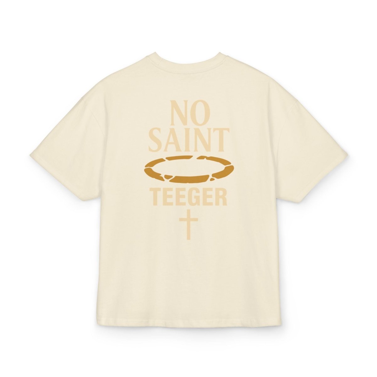 Henry TeeGer No Saint - Oversized Halo Backprint Shirt - TeeGerDesign - T-Shirt - Backprint